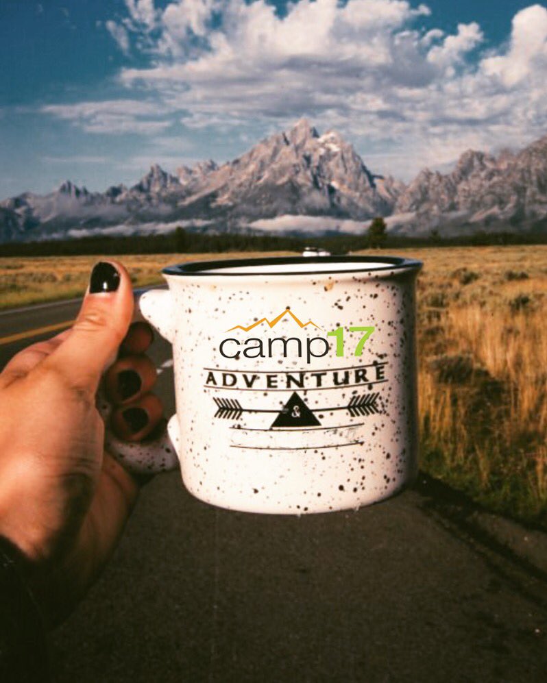 Best part of waking up is having camp17 on your cup! #adventure #coffee