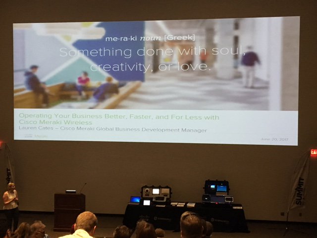 dctc_podcast's tweet image. Lauren C. of @meraki demonstrates how easy #ITmanagement can be when we #merakify our customers @merakipartners #ScanSourceSolutionSummit
