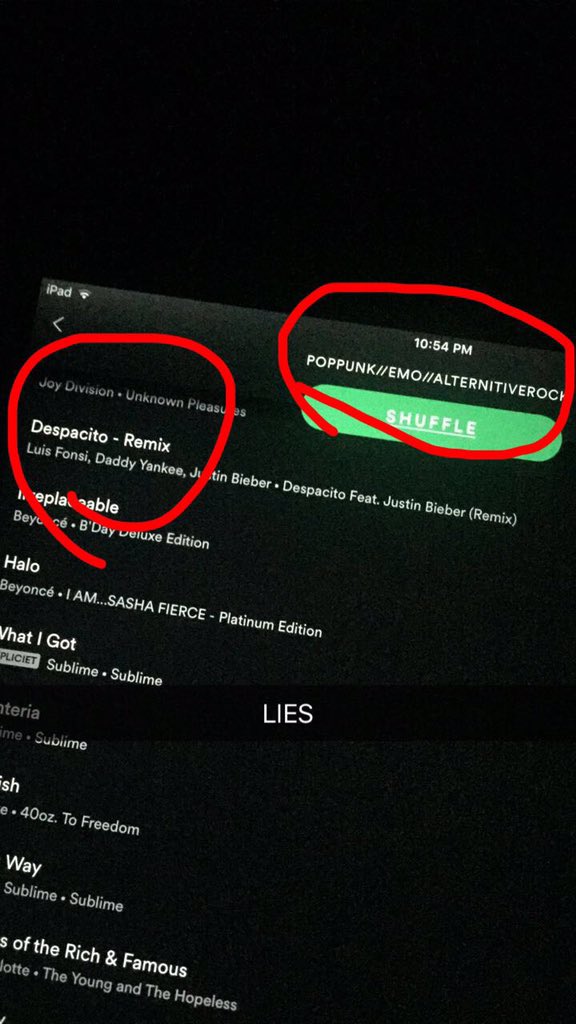 since NEVER! spotify is a lying prick