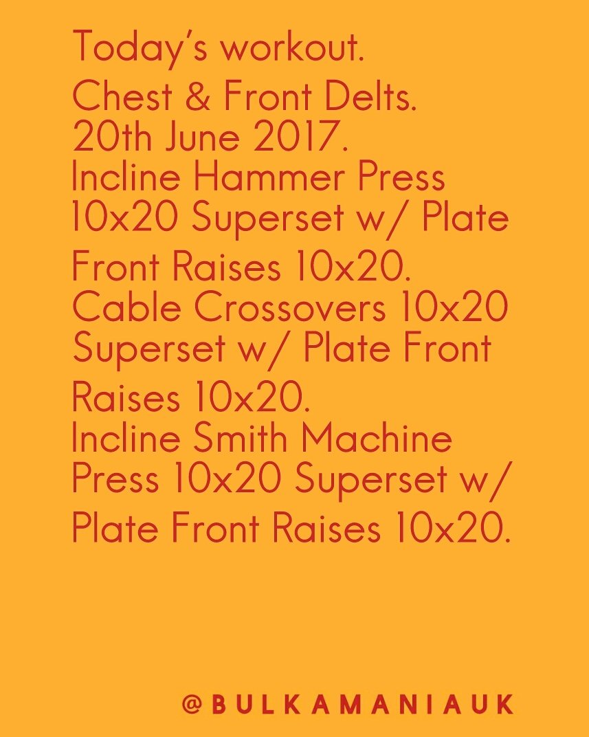 Bulkamaniauk's tweet image. Today workout #ChestDay #FrontDelts