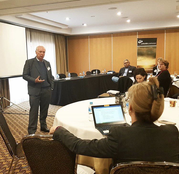 LiquidLearning's tweet photo. Professor Andrew Podger of @ANUmedia holds court, an amazing start to the second day of the 10th #PolicyOfficers Conference! #POC17 https://t.co/gNUNf8hYWJ