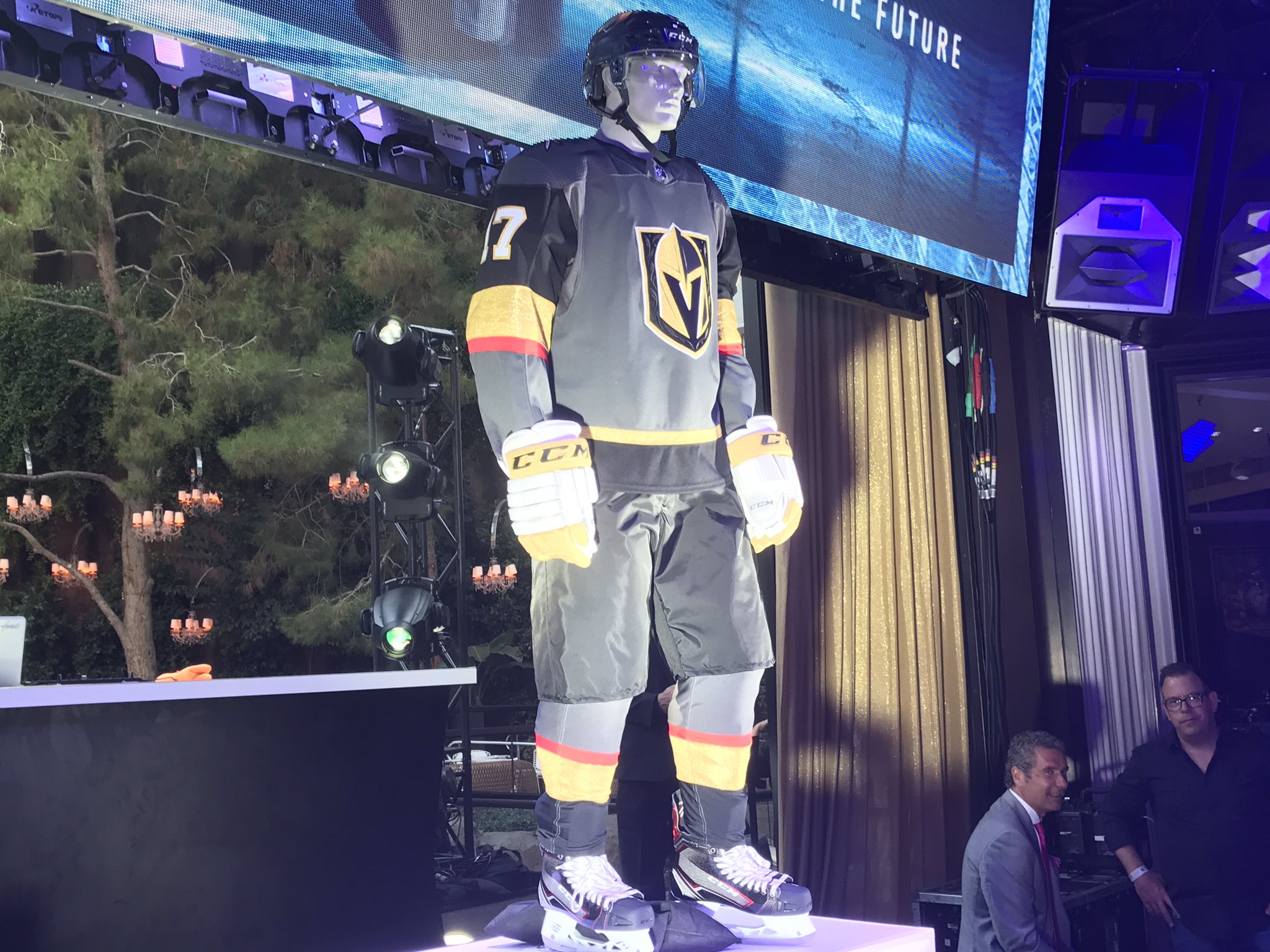 Justin and Greg on Twitter: How good does Jimmy look on the set with his  Saskatchewan Vegas Golden Knights jersey that @nabber03 wore for Military  Appreciation night?? Update on #JIMpossible soon   /