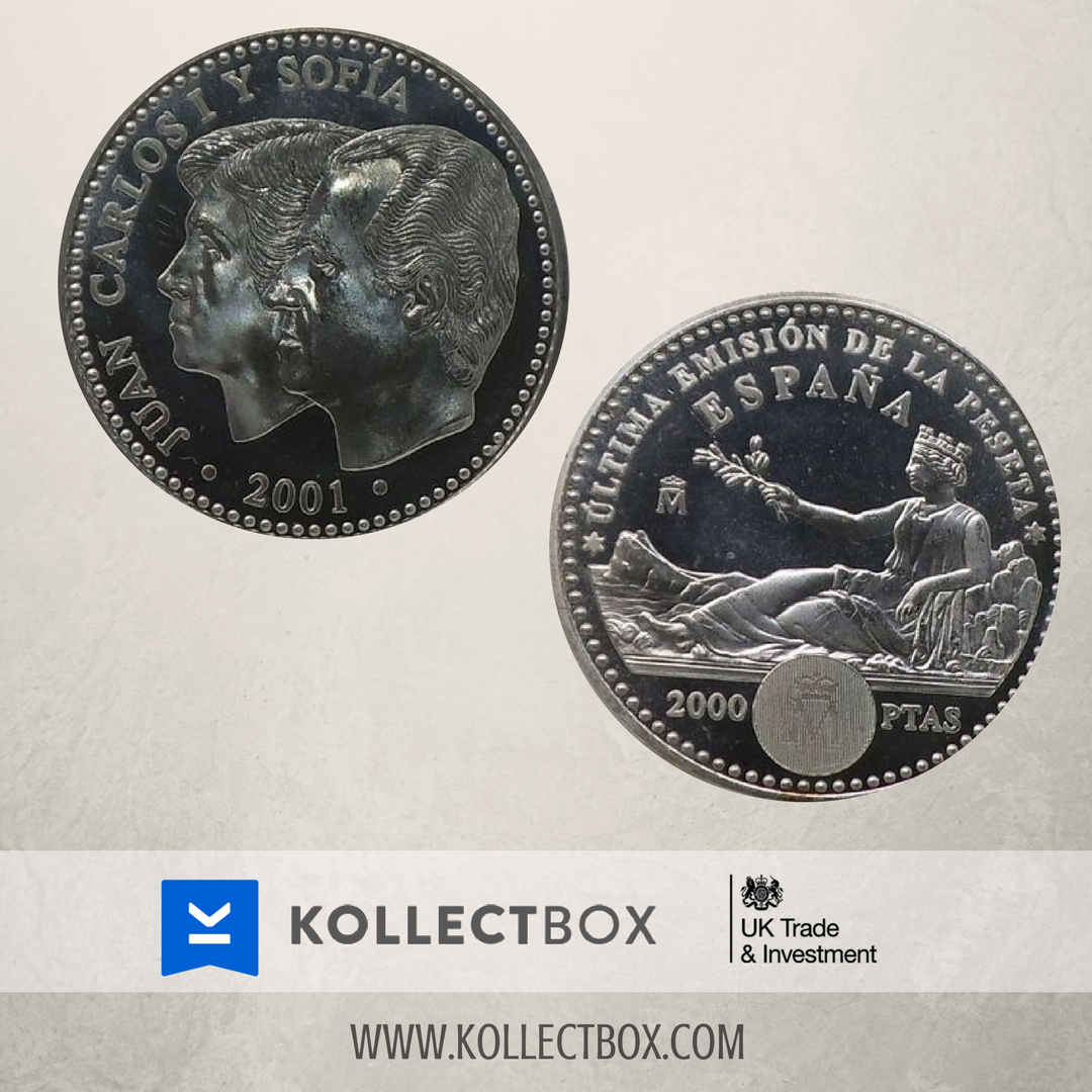 2000 #PESETAS #SPAIN 2001 132nd Anniversary of The Peseta See
Visit👉 kollectbox.com  👈 #kollectbox #numismatic #coins #monedas