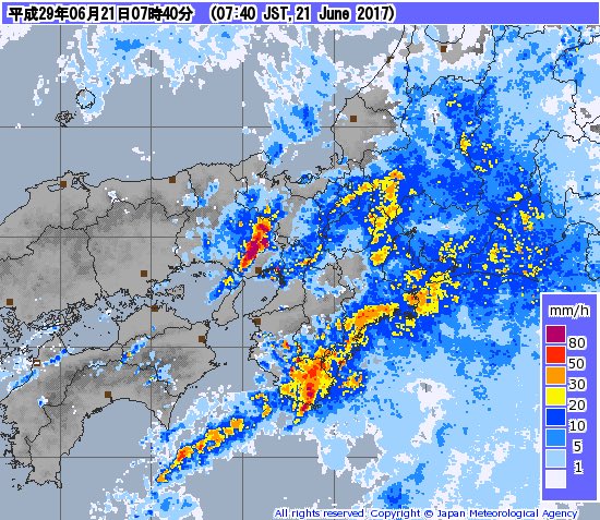 レーダー 雨雲 天気 神戸 西区 市