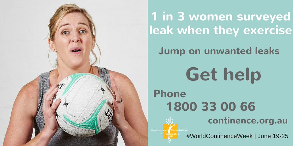 One in three women we surveyed leak when they exercise. Get help today. #WorldContinenceWeek