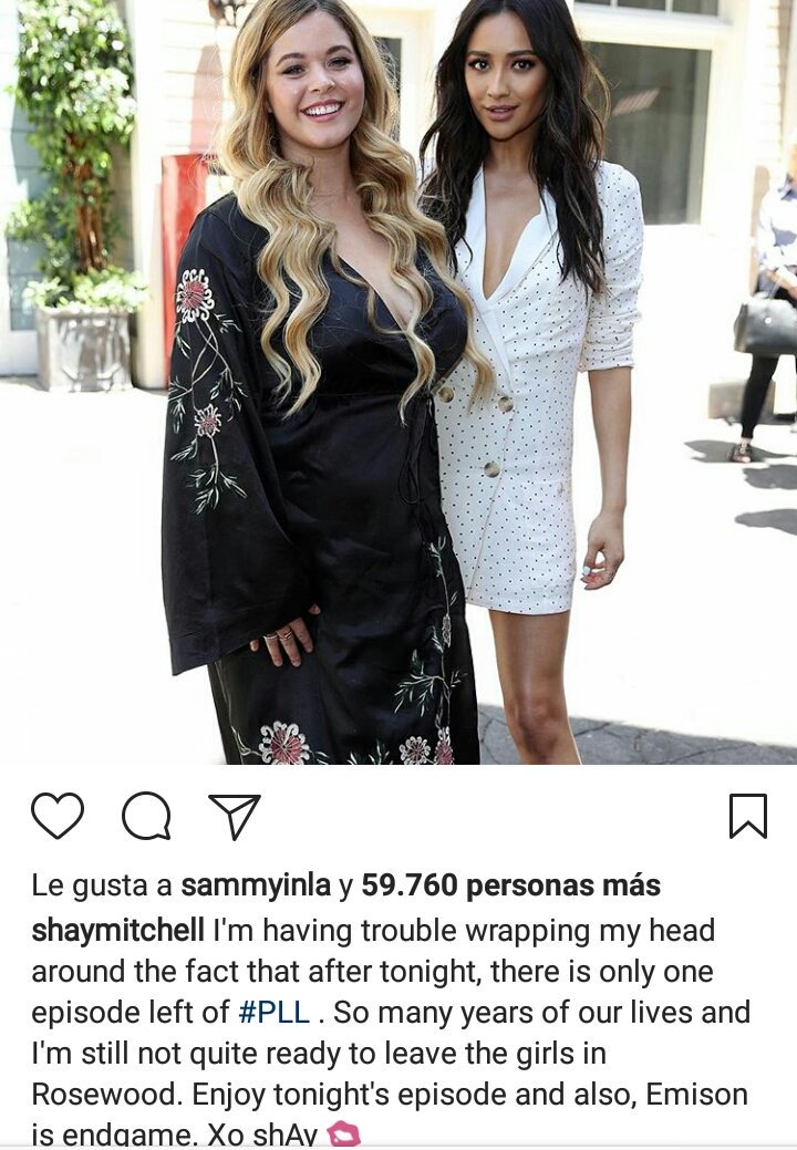 Cfenix95's tweet image. Shay shippea más Emison que todas nosotras juntas 😍😍😍 #EmisonEndgame