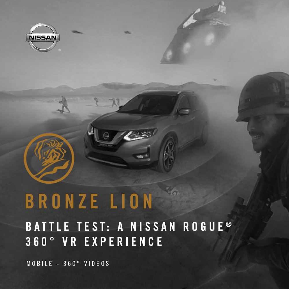 Proud to share Battle Test was awarded a Bronze Mobile Lion <a href="/Cannes_Lions/">LIONS | The Home of Creativity</a>! Congrats to our client, partners &amp; team! bit.ly/2syx0TY