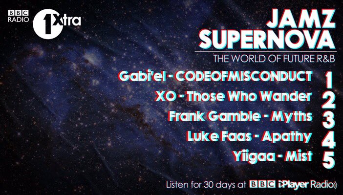 iamSabrinaAnne's tweet photo. When hard work pays off ๐๐พ Thank you @jamzsupernova and @1xtra for making @Gabielsound's #CODEOFMISCONDUCT No.1 EP this week ๐๐พโจ๐๐พ https://t.co/GrgZ0UDNCk