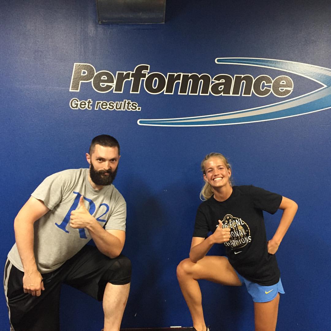 PerfSportSpeed's tweet photo. Congrats @ReganSteigleder @Gatorade player of the year! seen here after lifting massive amounts of weight w her biggest fan/trainer https://t.co/IUjVz3kvl0
