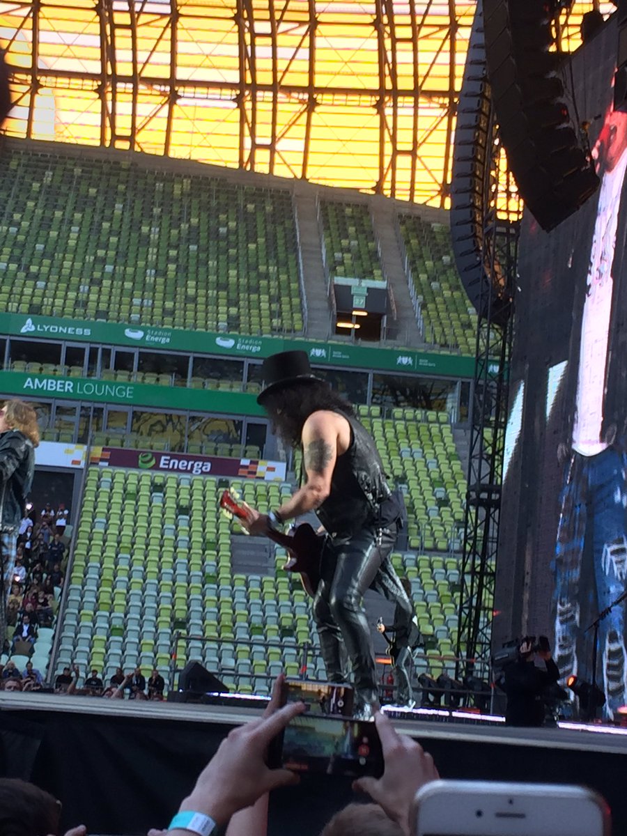 It was something absolutely amazing #GunsnRoses #slash #gdansk #poland Thank you! <a href="/slash/">Slash</a> <a href="/gunsnroses/">Guns N' Roses</a> ❤️ #GNRinPoland