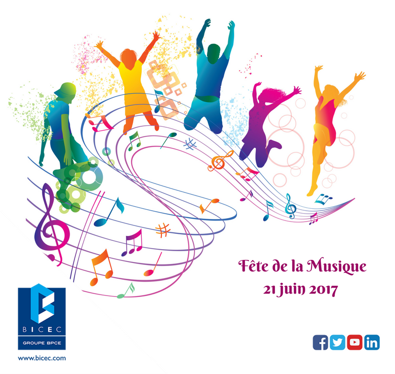 BICEC_Cares's tweet photo. La musique donne une âme à nos cœurs et des ailes à la pensée. - Platon.

La BICEC vous souhaite une excellente Fête de la Musique !!!
#FDLM https://t.co/jBbDKRWZgi