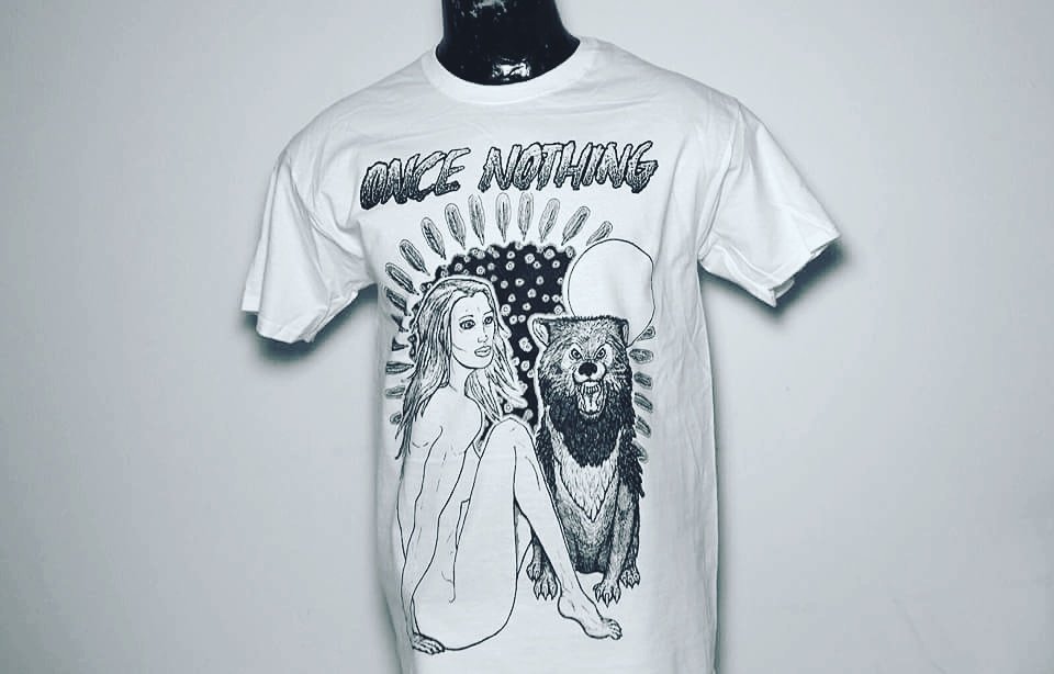 #throwback to these sick #oncenothing tees we printed! Blue collar metal \m/ #ucmerch #michigan #screenprinting