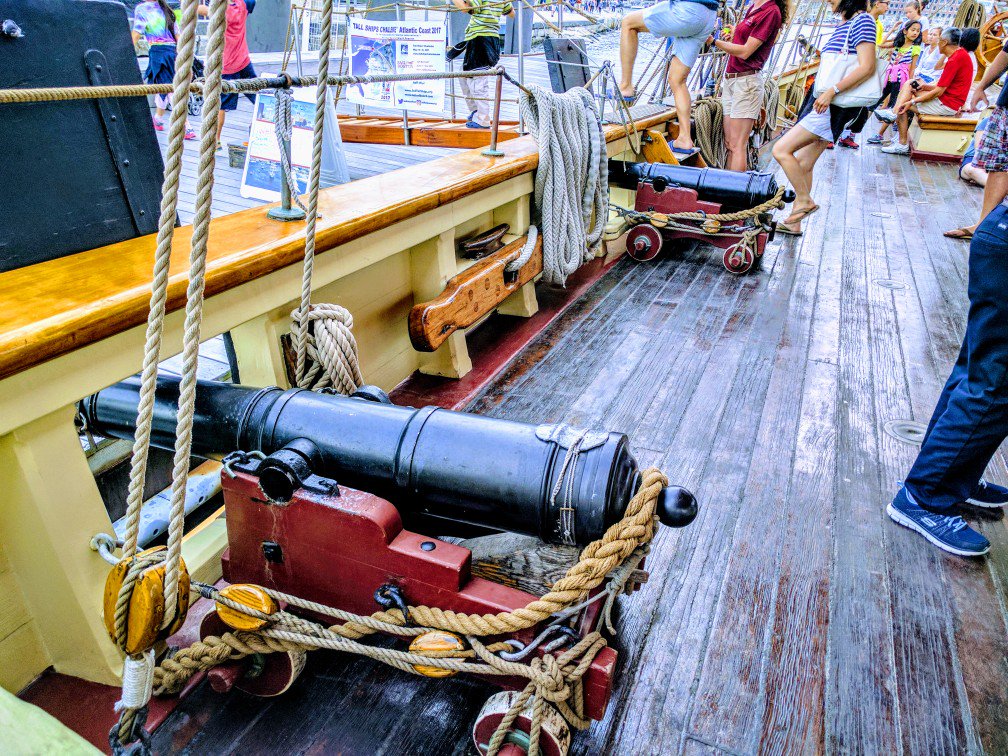 Rope_Dust's tweet photo. Great times aboard the Pride of Baltimore II at #SailBoston2017 cc @PrideofBalt https://t.co/7VHnHUIncQ