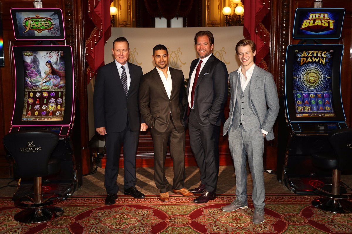 ParamountGCD's tweet photo. #CBSSquad @robertpatrickT2 @WValderrama @M_Weatherly @lucastill at the famous Casino de Monte-Carlo #FTV17 #Scorpion #NCIS #Bull #MacGyver https://t.co/e8c1hxziad