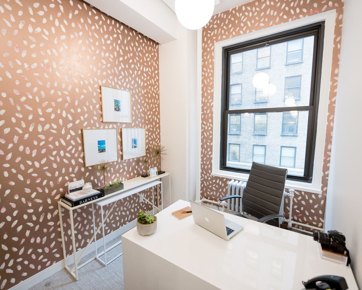 jprpublicity's tweet photo. Each of our NYC offices are designed with their own unique wallpaper. Which one is your favorite? #décor #behindthescenes https://t.co/JufGcJvVvp