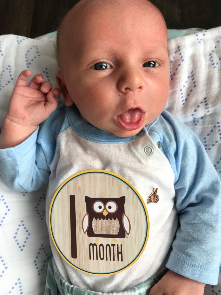 Me. Briggs is one month and melting my heart!