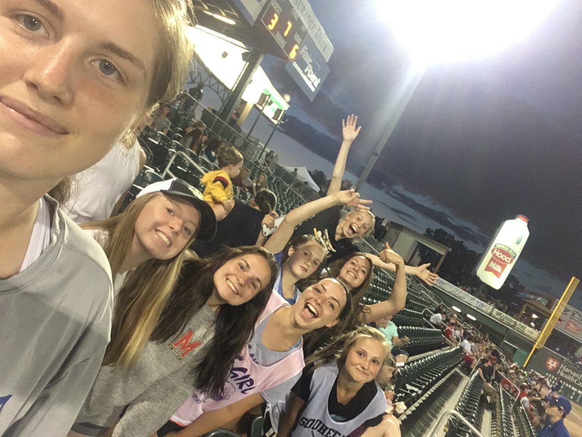 SouheganWLax's tweet photo. thanks @FisherCats for hosting the championship teams tonight!! #yeahcats https://t.co/BctyYtvUXw