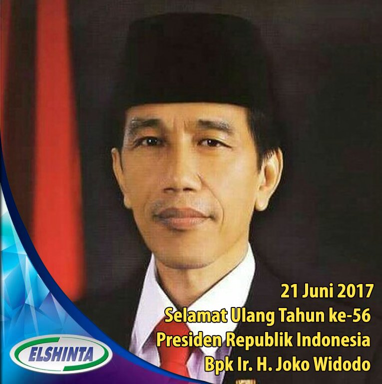 Selamat Ulang Tahun ke-56 Presiden Republik Indonesia, Bpk Ir. H. Joko Widodo. <a href="/jokowi/">Joko Widodo</a> #Happy56thJokowi