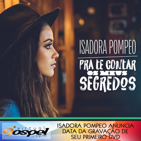 Isadora Pompeo anuncia data da gravação de seu primeiro DVD. Leia mais em bit.ly/2sTB9o6 <a href="/MusileRecords/">Musile Records</a> <a href="/isadora_pompeo/">Isadora Pompeo</a>