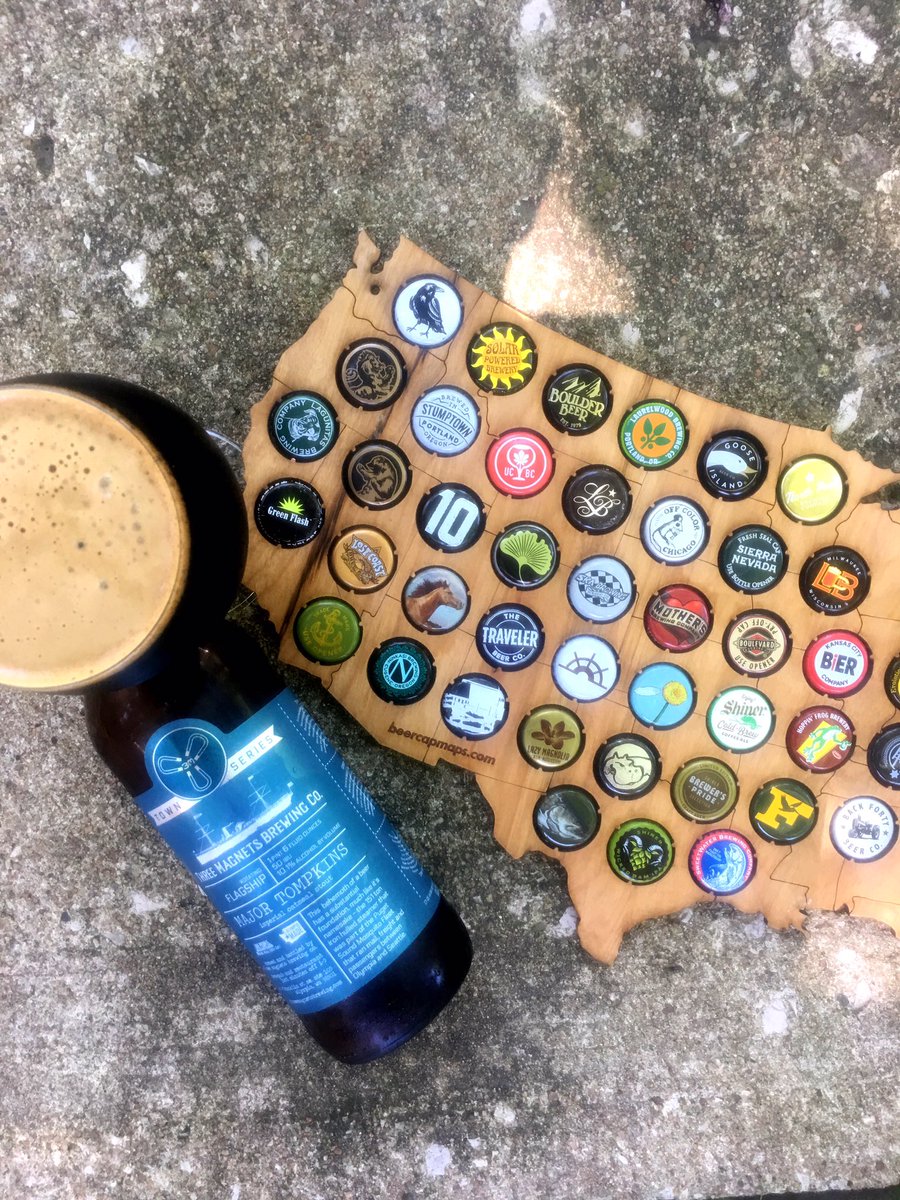 beercapmaps's tweet image. #TopBrewsTues is @3MagBrewing Major Tompkins! #beercapmaps #craftbeer