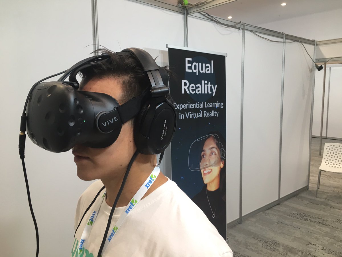 Equal_Reality's tweet photo. Team at #Weploy exploring virtual worlds at #ATC2017 https://t.co/PUFqSiZNm1