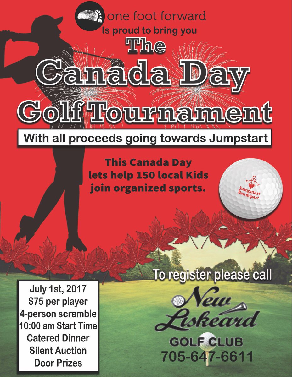 onefootforward2's tweet photo. This Canada Day lets help 150 local kids access organized sports.  All proceeds from this event will be donated to @CTJumpstart https://t.co/5fE1lJTsqc