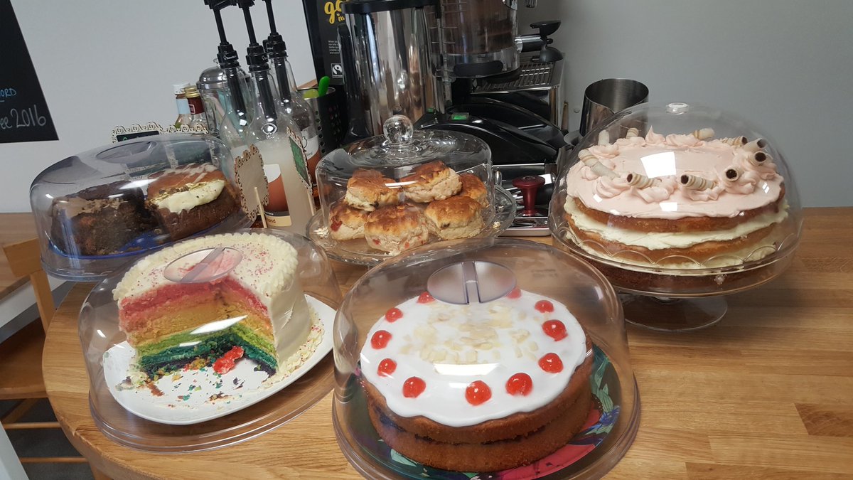 teamtreehouse17's tweet image. Yummy cakes at the Craft Cafe