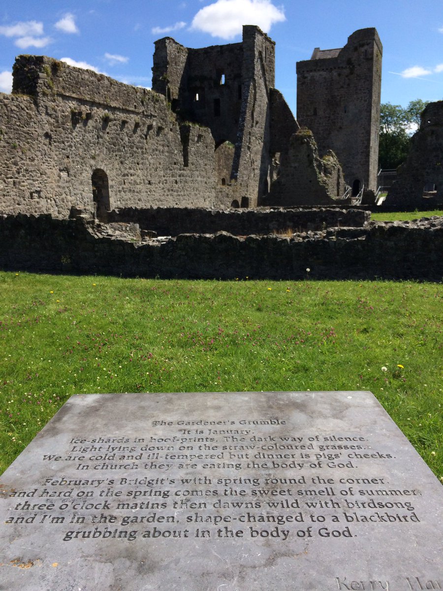 Love to see art and heritage hand in hand. #kellspriory and poem by #KerryHardie. @opwireland #kilkenny #heritage