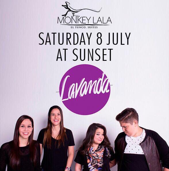 LavandaSV's tweet photo. Nos vemos este sábado en MONKEY LALA Playa El Tunco al atardecer! Los esperamos! 🌅🌊🏄🏻‍♀️🎶 #LavandaLive https://t.co/A2lDhdTsyP