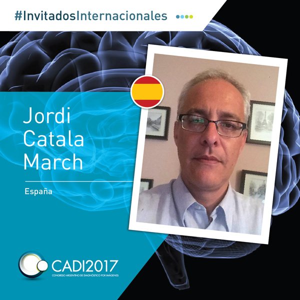 ✨#InvitadosInternacionales del #CADI2017 🇪🇦️Dr Jordi Catala March
Conocé todos los invitados👉 cadi2017.com.ar/programa.html #radiologia #radiology