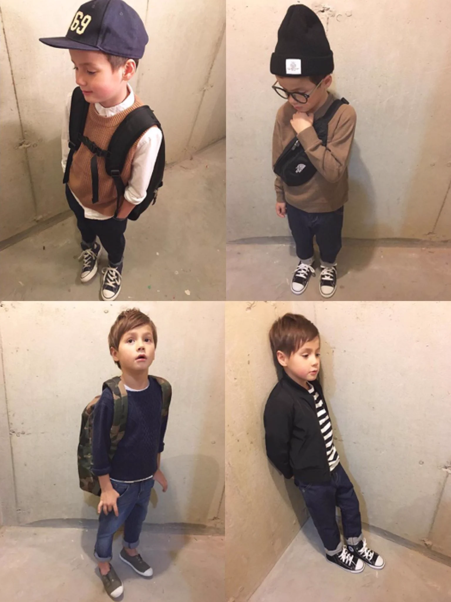こういうの好き！子供でもシンプルなファッションがすごくお洒落で可愛い！
