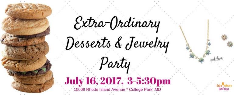 #MyEscapePlanIncludes Jewelry & Desserts...Are You In? Join Us For Both On July 16th! #Accessorize #Socialize #FeedYourSweetTooth