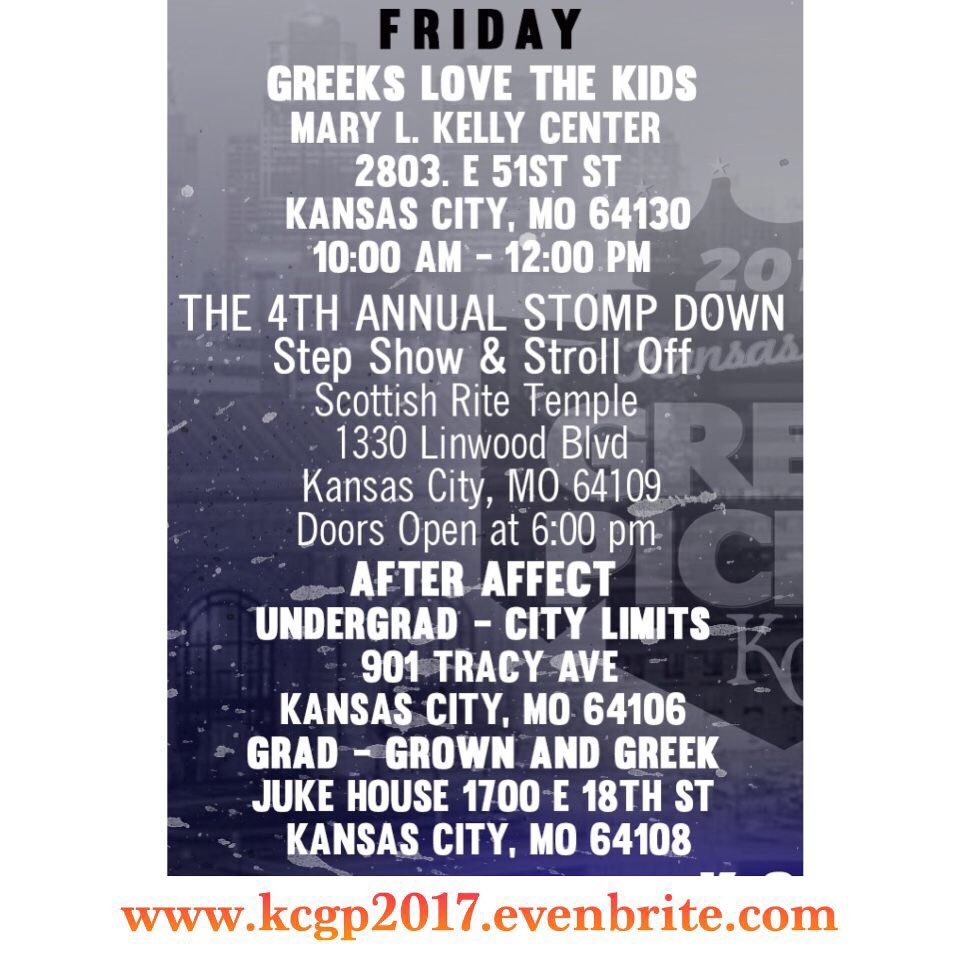 KCGreekPicnic's tweet photo. All this weekend's events for the 6th Annual KC Greek Picnic #KCGP17 https://t.co/H1Z7rUAccG
