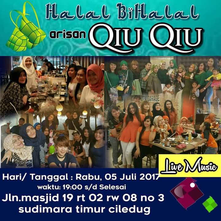 Halal bihalal arisan qiu-qiu, yang sempet dateng ditunggu kehadirannya..

#vikaamanda