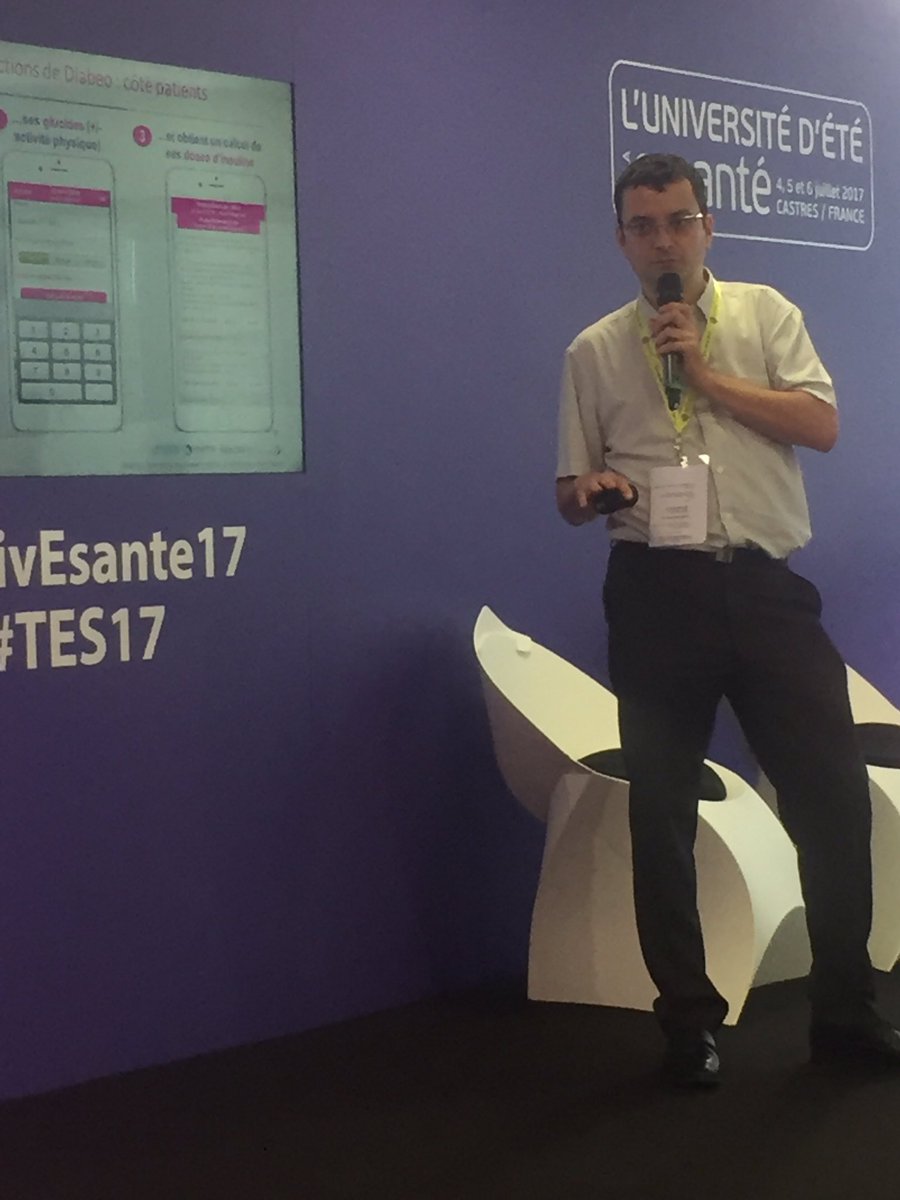 UnivEsante's tweet photo. #diabeo @SanofiFR côté #patients. Un choix fait par le diabetologue pour bénéfice clinique #UnivEsante17 #hcsmeufr https://t.co/gxZ1ZDbaqz