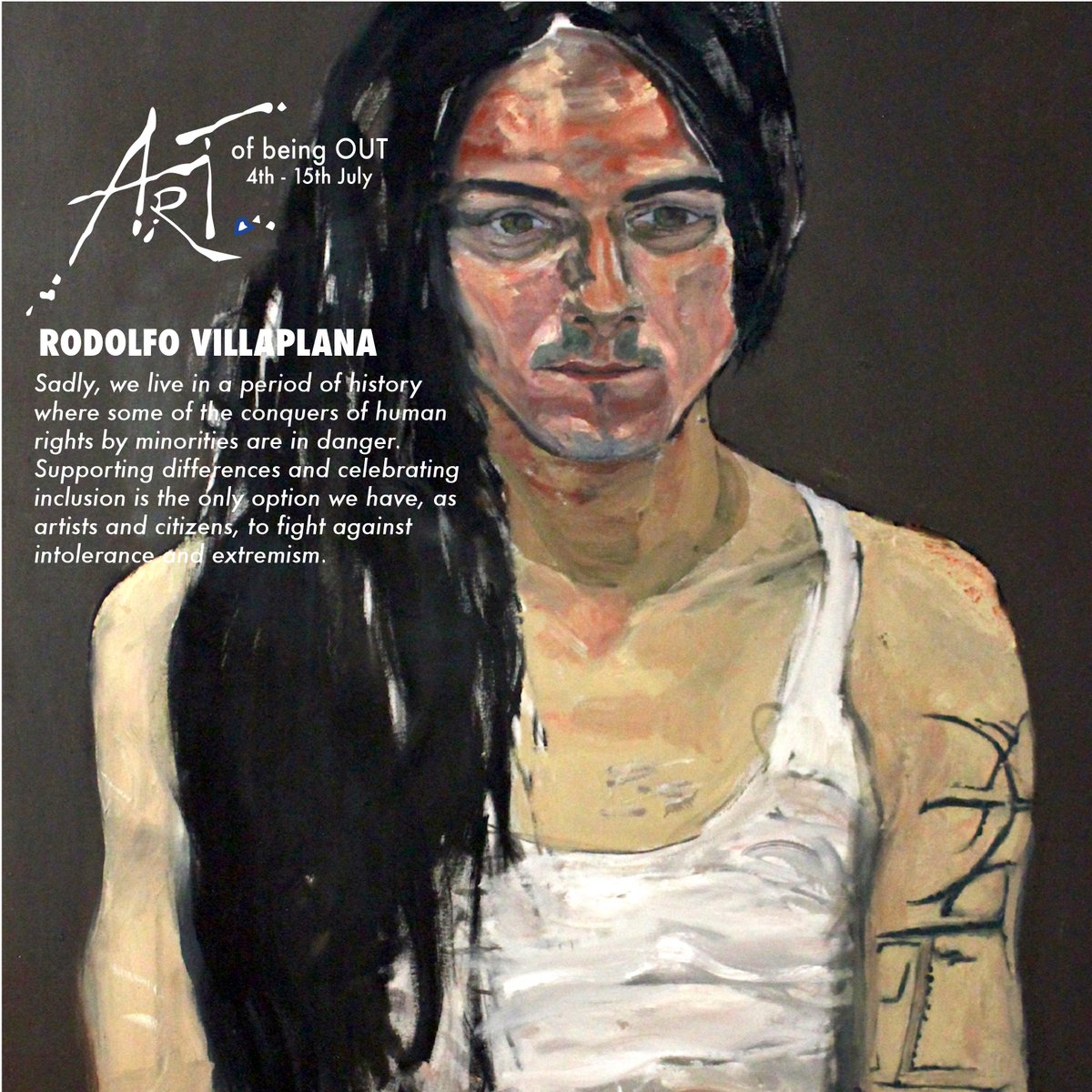 dcontempart's tweet photo. #artofbeingOUT 13/13 Rodolfo Villaplana "Supporting differences and celebrating inclusion".. https://t.co/Ij4e6M42Vg