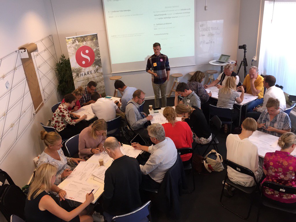 Co-creation prototypes of homes in 2030 #almedalen #AlmeDela #sharingeconomy w @GullbergAnders @KarinKjellson & more