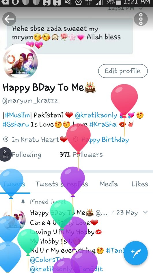 maryamuffyaar's tweet photo. Thank U soo much @Twitter 4 celebrating my Birthday🎉🎂
Nd thank U soo much for given such a beautiful friends here,I'm soo blessed to hv them https://t.co/34xHO0mPal