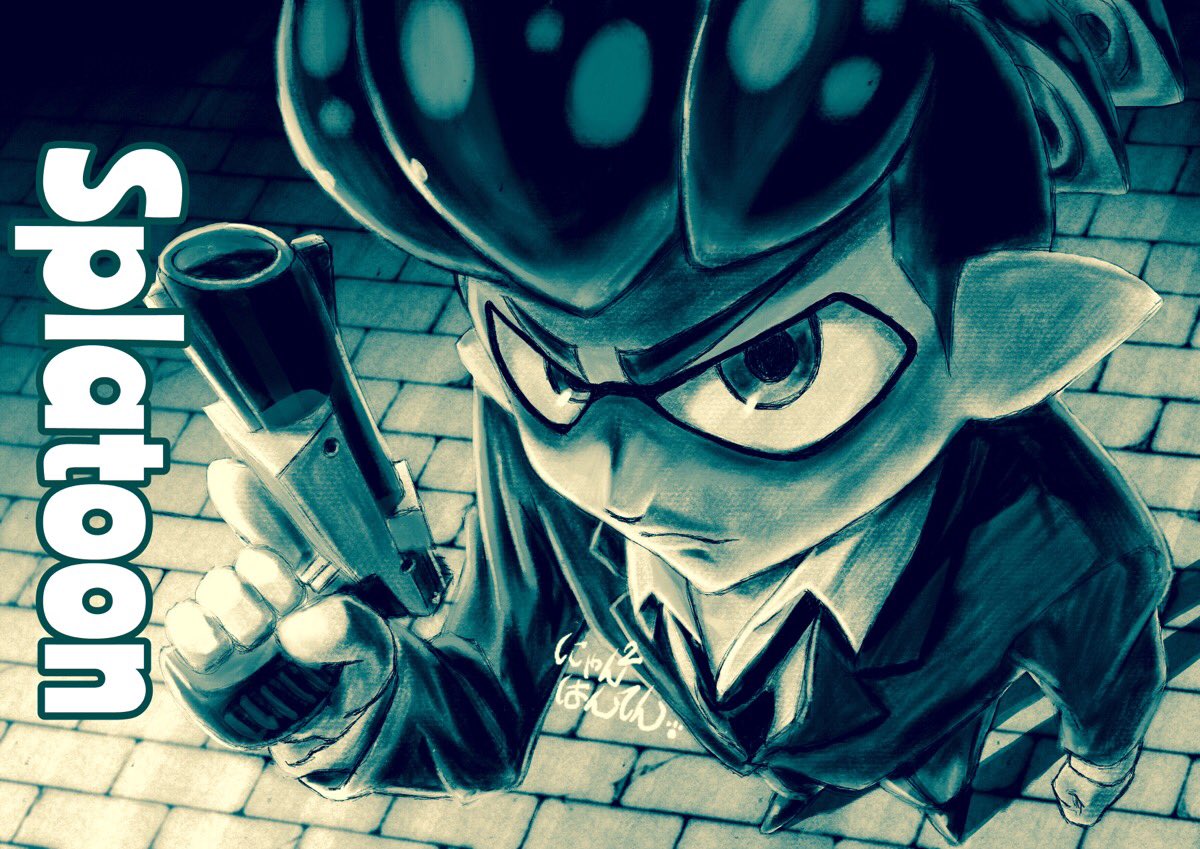 にゃんにゃんはんてん Auf Twitter 今日 描いたヤツ 殺し屋的な黒スーツキャラが好きみたい なんかカッコよく見えるぞ と これは罠だ みんな気をつけろ ཀ スプラトゥーン2 繋がらなくていいから俺の絵を見てくれ にゃんはん