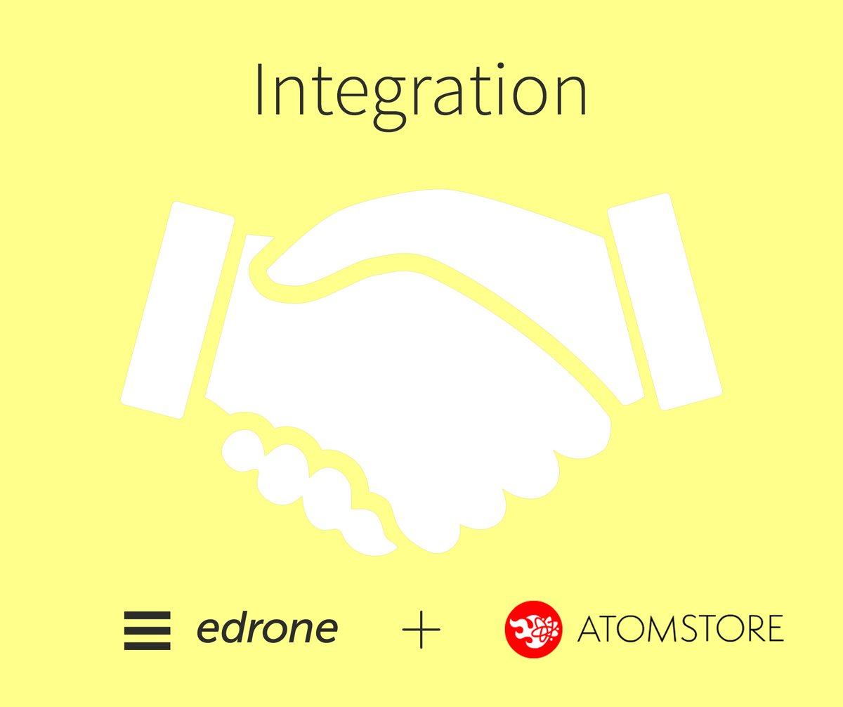 edrone_me's tweet photo. #Integration with #AtomStore! Status: done✅. Now you can integrate your #e-shop built on AtomStore platform in easy and fast way! #CRM #eCRM https://t.co/t73MQ8w6Qu
