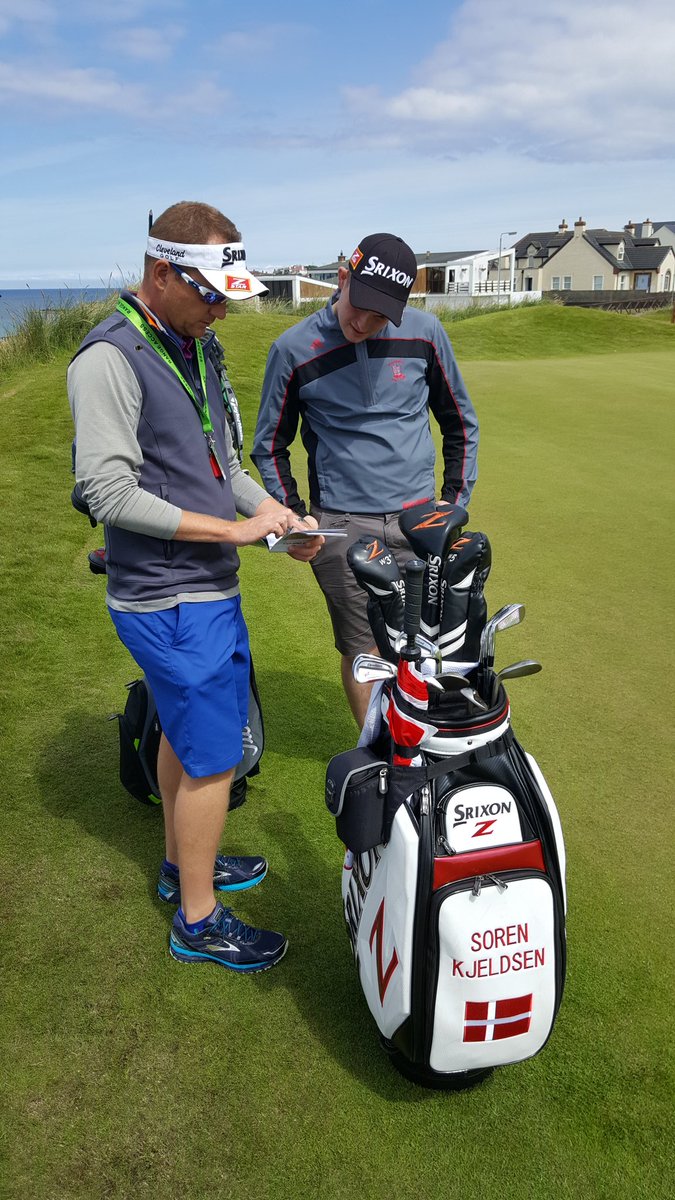 SrixonEurope's tweet photo. Leo was the luck @IrishGolferMag winner who got to caddy for Srixon staffer Soren Kjeldsen in the pro am at the @DDFIrishOpen https://t.co/MOQiR48OOL