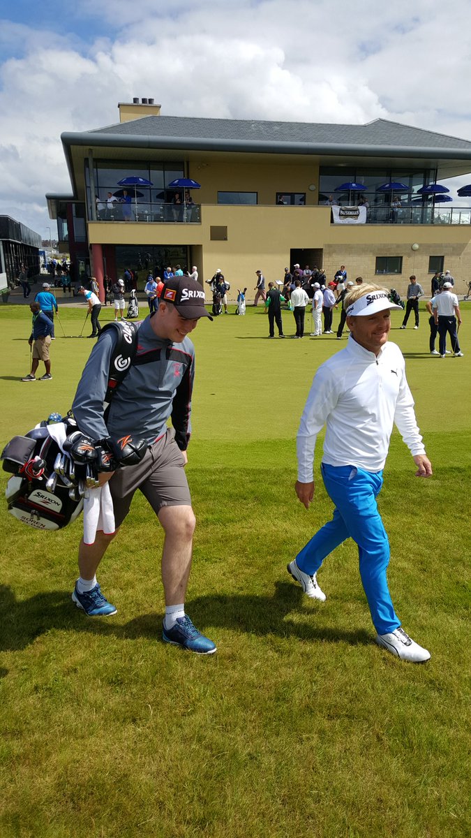 SrixonEurope's tweet photo. Leo was the luck @IrishGolferMag winner who got to caddy for Srixon staffer Soren Kjeldsen in the pro am at the @DDFIrishOpen https://t.co/MOQiR48OOL