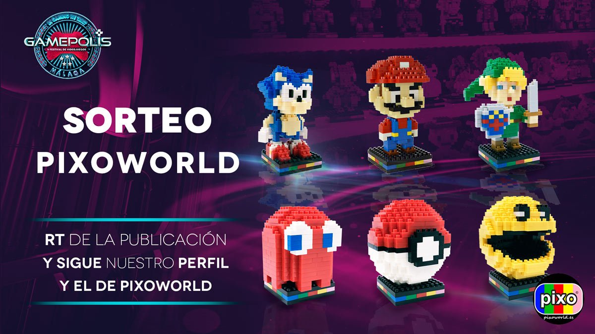 👾 ¡SORTEO! 👾 RT y FOLLOW  a <a href="/Gamepolis_org/">Gamepolis</a> y <a href="/pixoworld/">Pixo</a> para ganar este increíble pack de figuras gamer. ¡Con pixels la vida es mucho mejor!