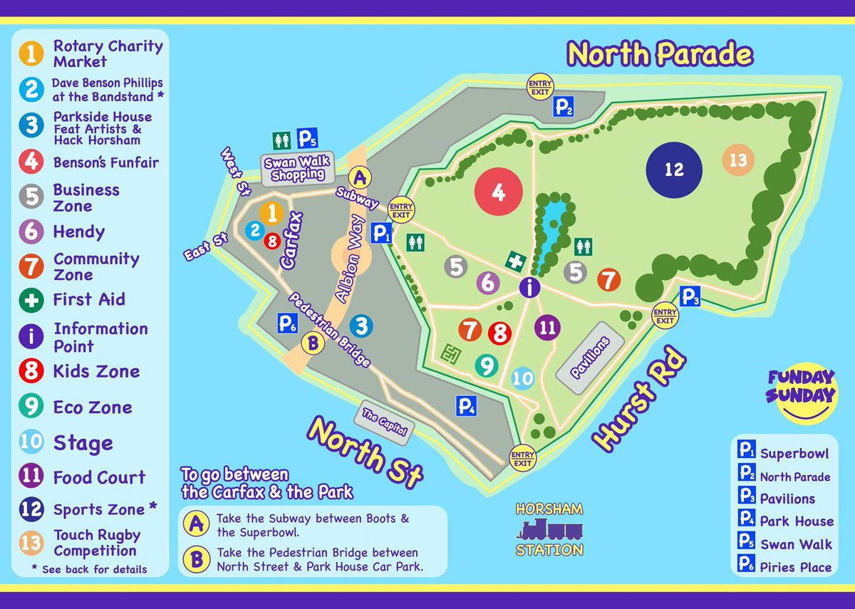 We're supporting the #FundaySunday at #Horsham this #weekend (9th July). 

We hope to see you there, look for us at zone 6!