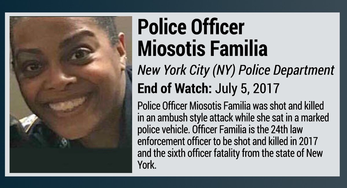 NLEOMF's tweet photo. RIP Police Officer Miosotis Familia, New York City (NY) Police Department https://t.co/39uTeLN2Pb https://t.co/7TlYAzJCJx