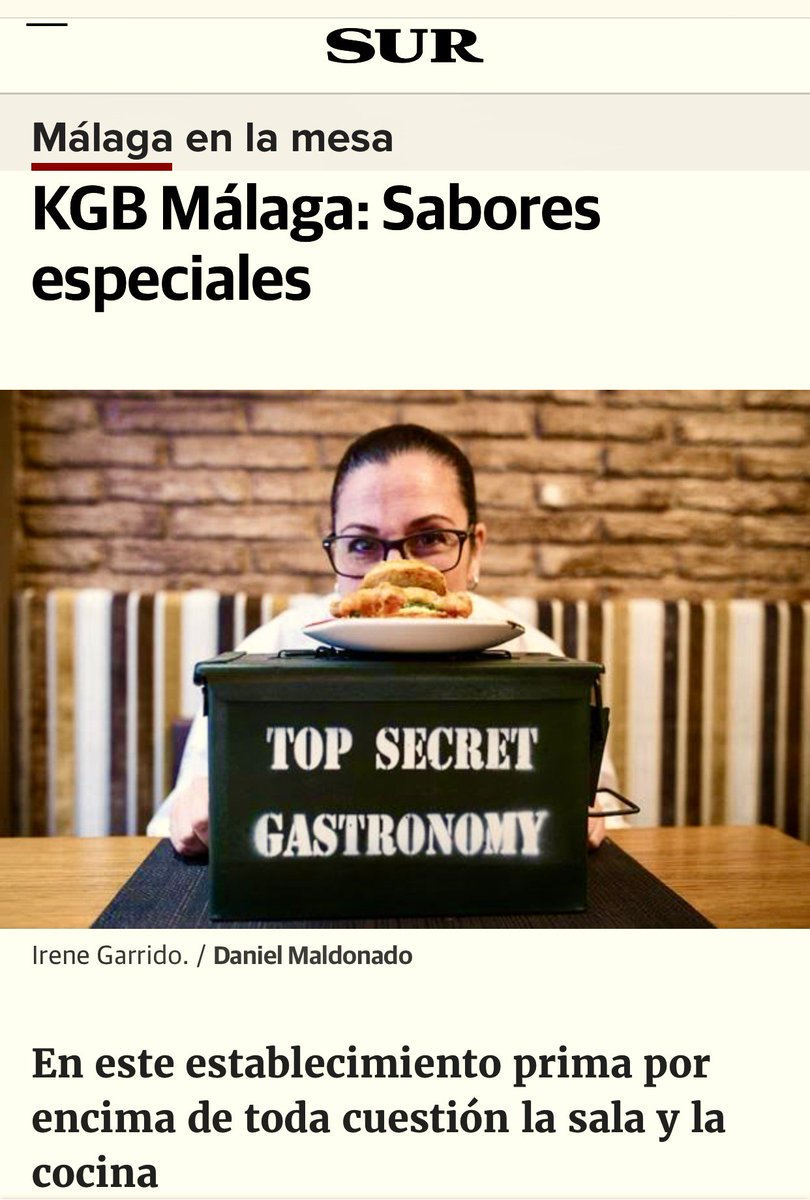 La Nota d Prensa digital d la crítica <a href="/Gastrobellver/">Enrique Bellver</a> en <a href="/DiarioSUR/">SUR. El periódico de Málaga</a> el sábado en <a href="/Malagaenlamesa/">Málaga en la Mesa</a> 
malagaenlamesa.com/malaga-sabores…