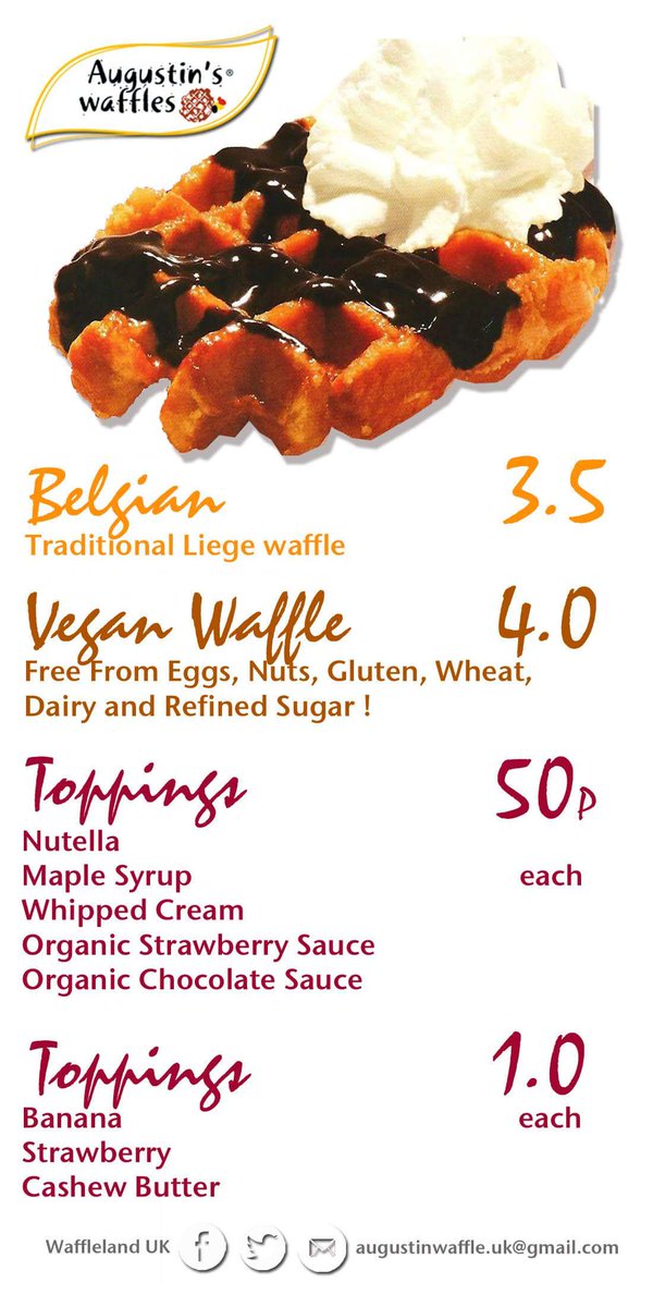 It is this weekend! Ready???
#belgian#vegan#waffles
@CentralParkNewham