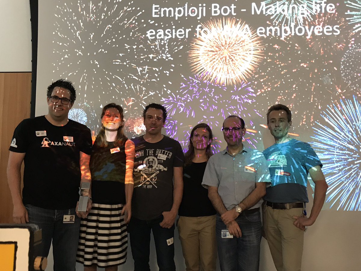 Congratulations to the winner team of the AXA Hackathon 2017! 😂☺️