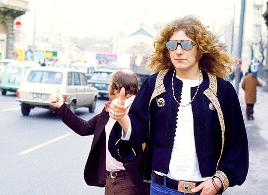 BoredWeb3's tweet image. Robert Plant photographed by Wolfgang Heilemann in Vienna, 1973.