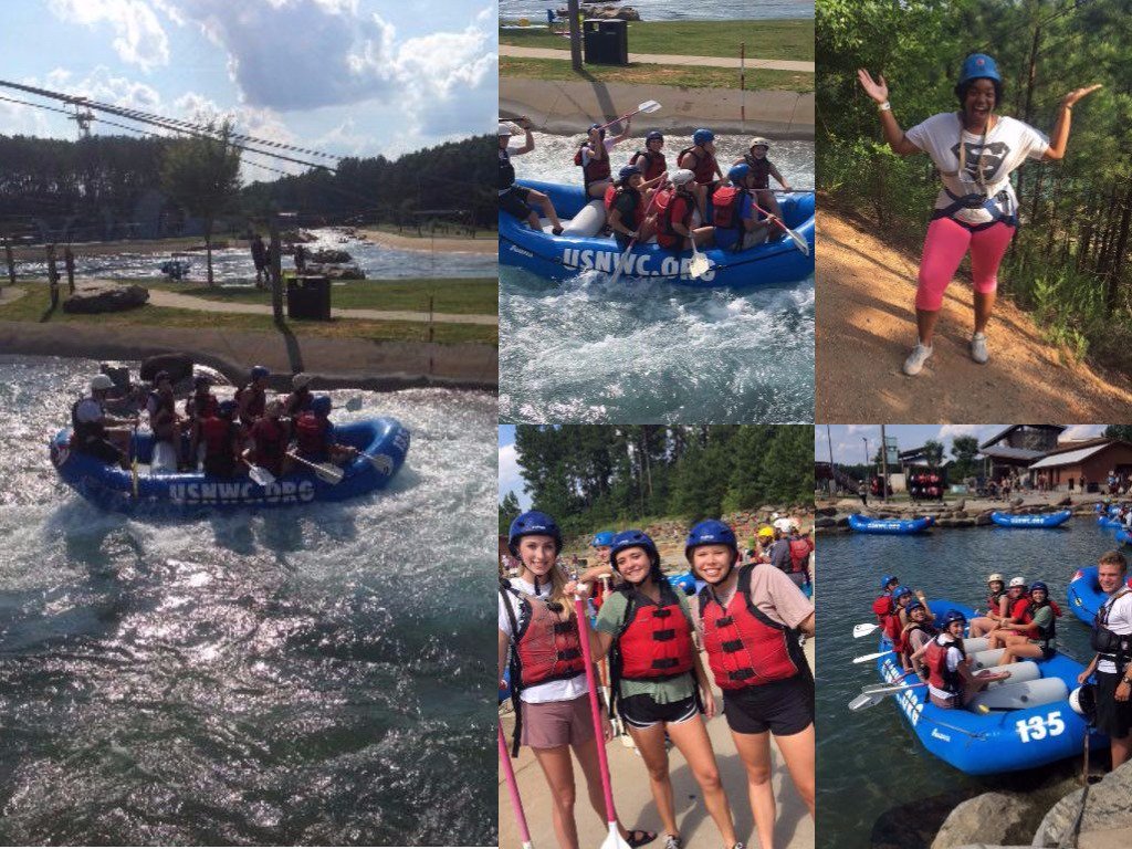 Belk interns spending the afternoon at the <a href="/usnwc/">Whitewater</a>! #belk